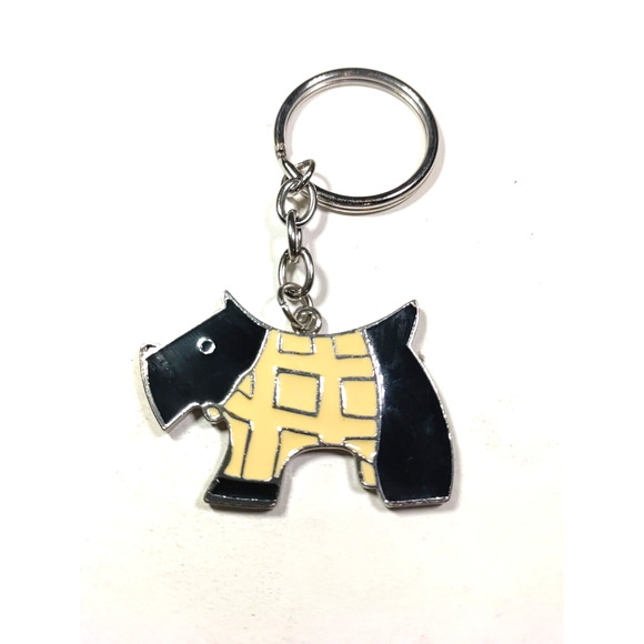 Scotty Dog Black Creme Sweater Keychain - Picture 2 of 6